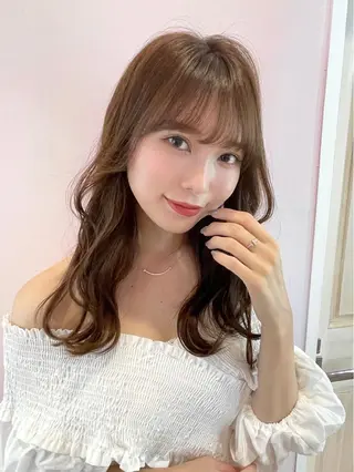 ミディアム カラー 韓国ヘア🤍顔周り/ 髪質改善✨/林遼一郎のヘアスタイル