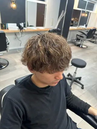 カラー パーマ メンズ 池田隼也 メンズ/パーマのヘアスタイル