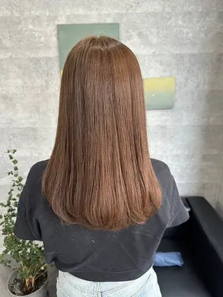 ロング カラー 竹井 彩のヘアスタイル
