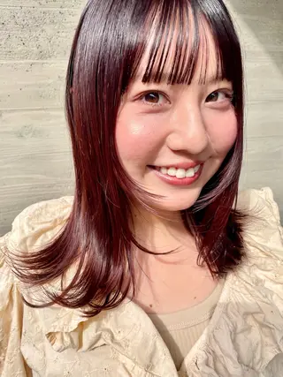 ミディアム カラー 🌼似合わせカット 🌼おぎの みき🌼のヘアスタイル