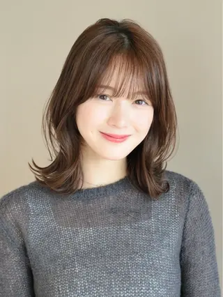 ミディアム カラー 髙木美緒🌿 レイヤー/アレンジのヘアスタイル