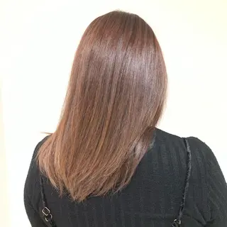 セミロング カラー 松吉 純平のヘアスタイル