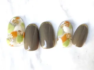 ロング ネイルPetit Ribbonのネイルデザイン