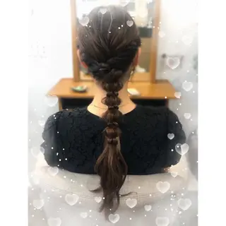 ロング 🐈⬛momo🐾 ダブルカラーのヘアスタイル