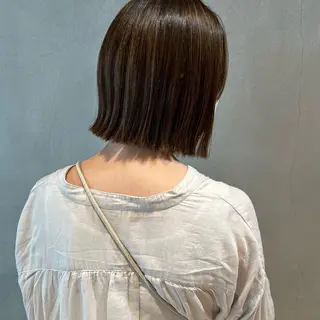 ショート カラー ボブ/透明感カラー /坂口恵梨子のヘアスタイル