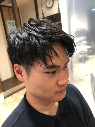 ショート パーマ メンズ メンズパーマ/ スパイキー/神田正紀のヘアスタイル