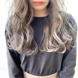 セミロング カラー ヘアアレンジ WATARU🔥／ 外国人風ハイライトのヘアスタイル
