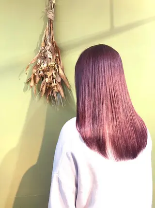 ロング 平野 沙織のヘアスタイル