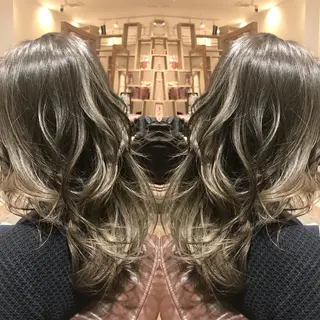 ロング カラー シールエクステ⭐️ オオミタクヤのヘアスタイル