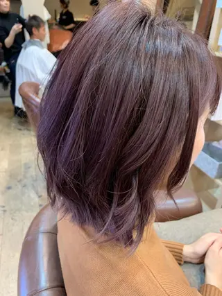 ミディアム 永田 志織のヘアスタイル