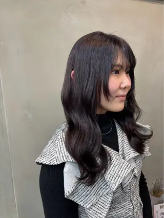 ミディアム 髪質改善ストレート/ ブリーチ／渋谷　福田のヘアスタイル