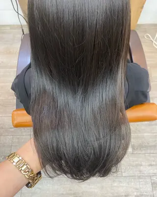 ロング カラー 広島/わかな/ヘア セット/オリーブのヘアスタイル