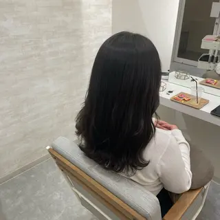 セミロング カラー 髪質改善&ヘアケア /菊池琉那のヘアスタイル