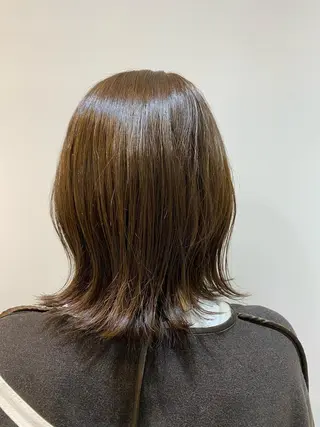 ミディアム カラー 大人かわいい×艶髪 🤍塩川のヘアスタイル