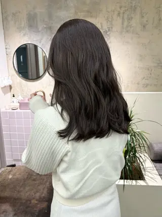 セミロング カラー 武田美空🐇 ヘアアレンジ/カラーのヘアスタイル