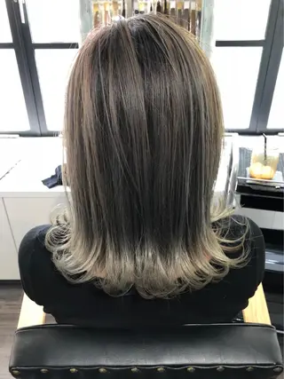 ミディアム 家田 竜のヘアスタイル