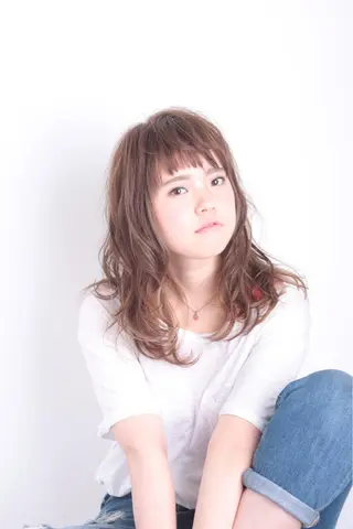 ロング カラー RESBORN所属・長岡 大偉のヘアスタイル