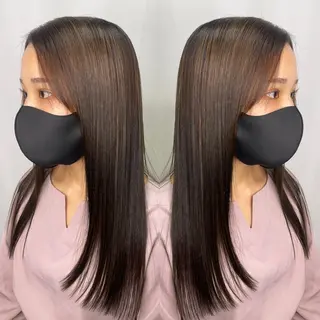 ロング パーマ 髪質改善/縮毛矯正 /ブリーチ矯正/岡部のヘアスタイル