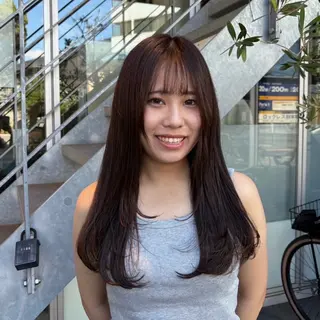 ロング 西村 清花のヘアスタイル