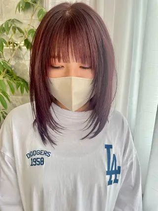 ミディアム 横浜似合わせ美容師 スタイリスト✂️ゆりのヘアスタイル