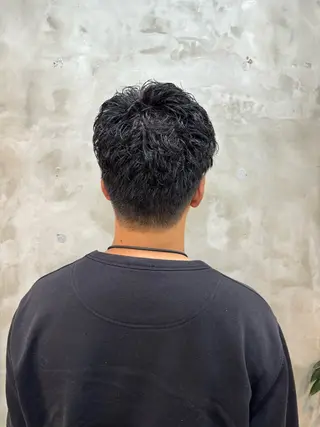 パーマ メンズ 志賀 あずみのヘアスタイル