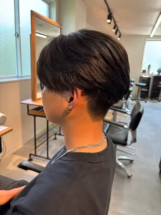 メンズ フェザーパーマ千葉駅 メンズサロン保立のヘアスタイル