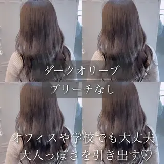 ミディアム カラー 🪞髪質改善カラー× レイヤー河村真聖🪞のヘアスタイル