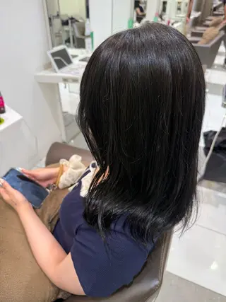 ミディアム 小川 康生のヘアスタイル