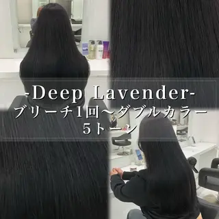ロング カラー ヘアアレンジ 🫧透明感ラベンダー 似合わせ🫧あい🫧のヘアスタイル
