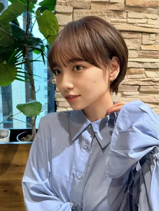 ショート 撮影カットモデル募集 前髪、顔周り/徳永のヘアスタイル