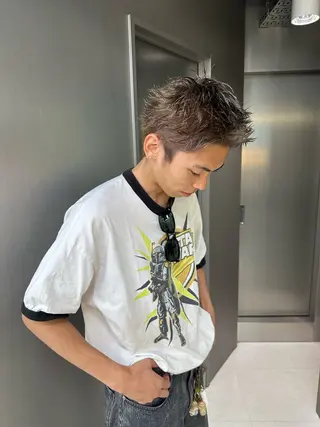 ショート カラー メンズ 🔥メンズ/パーマ 🔥表参道/谷のヘアスタイル