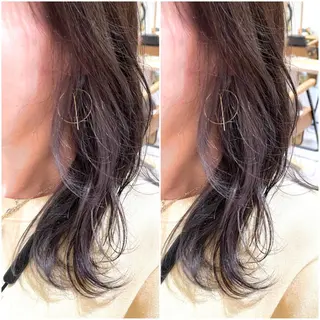 ミディアム カラー 心斎橋/ブリーチなし 髪質改善/レイヤーのヘアスタイル