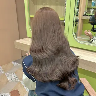 ロング カラー ブリーチなしベージュ /ヘアセット/ミユのヘアスタイル