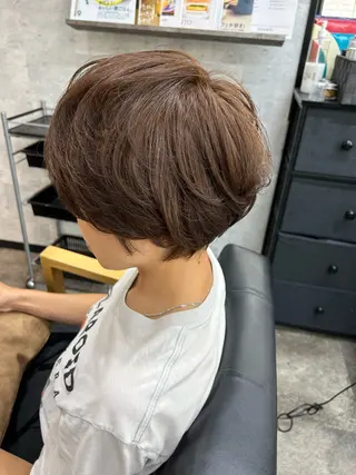 ショート カラー ヘアアレンジ 飯塚 沙衣のヘアスタイル