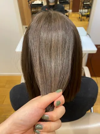 セミロング パーマ 穂乃香 ショートパーマ☘️のヘアスタイル