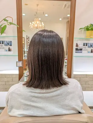 ミディアム 髪質改善 コワフェルドエクセルのヘアスタイル