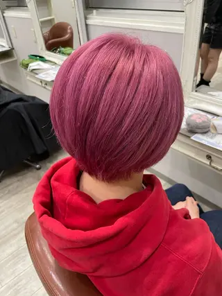 ショート カラー メンズ inqまい/名古屋駅 🦋ブリーチカラーのヘアスタイル