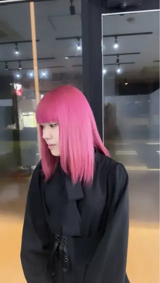 セミロング カラー 透明感カラー/高畑 /名古屋/山口航輝のヘアスタイル