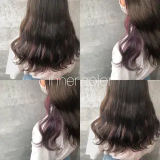 セミロング アワ ダイキのヘアスタイル