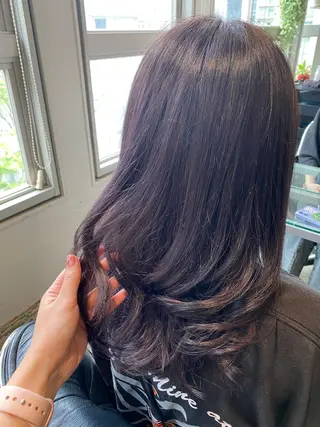 セミロング カラー アレンジ指名 no.1✨ｈａｋｏのヘアスタイル