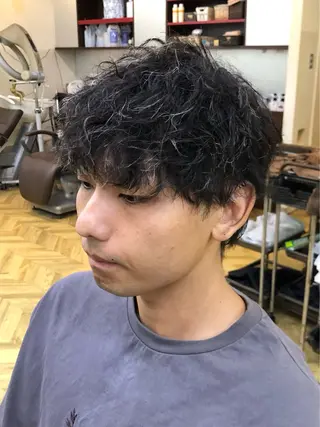 パーマ メンズ メンズカット・パーマ /野本翔馬のヘアスタイル