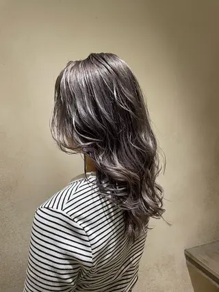 セミロング 黒田 菜結のヘアスタイル