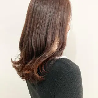ミディアム カラー お洒落パーマ/ 艶カラー/michiのヘアスタイル