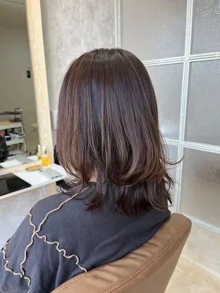 ミディアム 【ROSSO】 SHUHEIのヘアスタイル