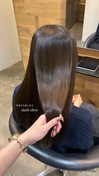 セミロング カラー moeka/札幌/ 透明感カラーのヘアスタイル