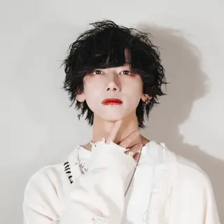 ミディアム カラー パーマ メンズ シースルーマッシュ/ メンズ/KYOHEIのヘアスタイル