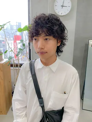 パーマ メンズ tetohair 横井伴典のヘアスタイル