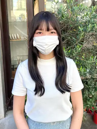 ロング カラー 木村陸弥 似合わせ 透明感カラー🌿のヘアスタイル