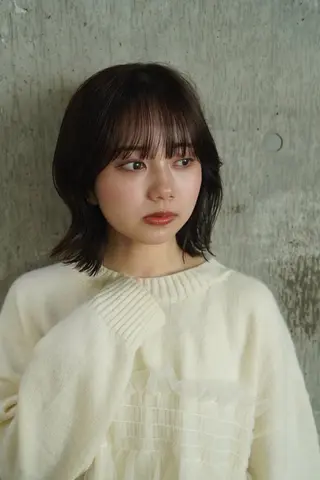 ミディアム ✨くびれヘア 透明感カラー✨のヘアスタイル
