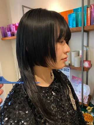 ロング カラー ナチュラルヘア🫧 ナナミのヘアスタイル
